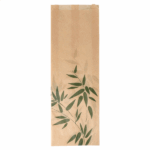 BOLSAS BAGUETTES GARNI 'FEEL GREEN' 34 G/M2 12+4x35 CM NATURAL PERG. ANTIGRASAS (500 UNID.)