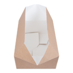 CAJAS COMIDA PARA LLEVAR 'THEPACK' 5 L 310 G/M2 26x20,5x11,3 CM NATURAL CARTÓN ONDULADO NANO-MICRO (100 UNID.) - Imagen 4