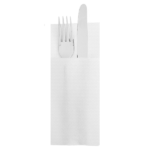 SERVILLETAS CANGURITO 'ECOLABEL - DOUBLE POINT' 18 G/M2 33x40 CM BLANCO TISSUE (1000 UNID.)